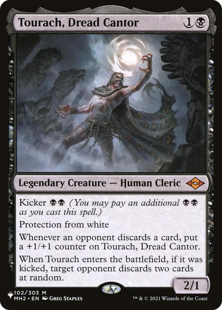 Tourach, Dread Cantor 102/303 card from The List Reprints