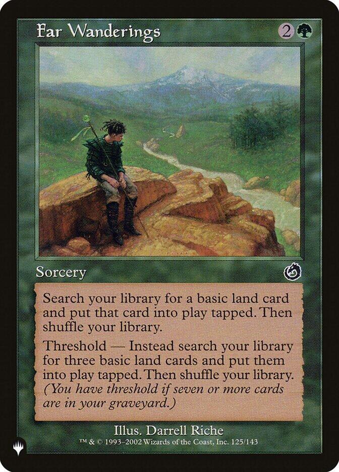 Far Wanderings 125/143 card from The List Reprints