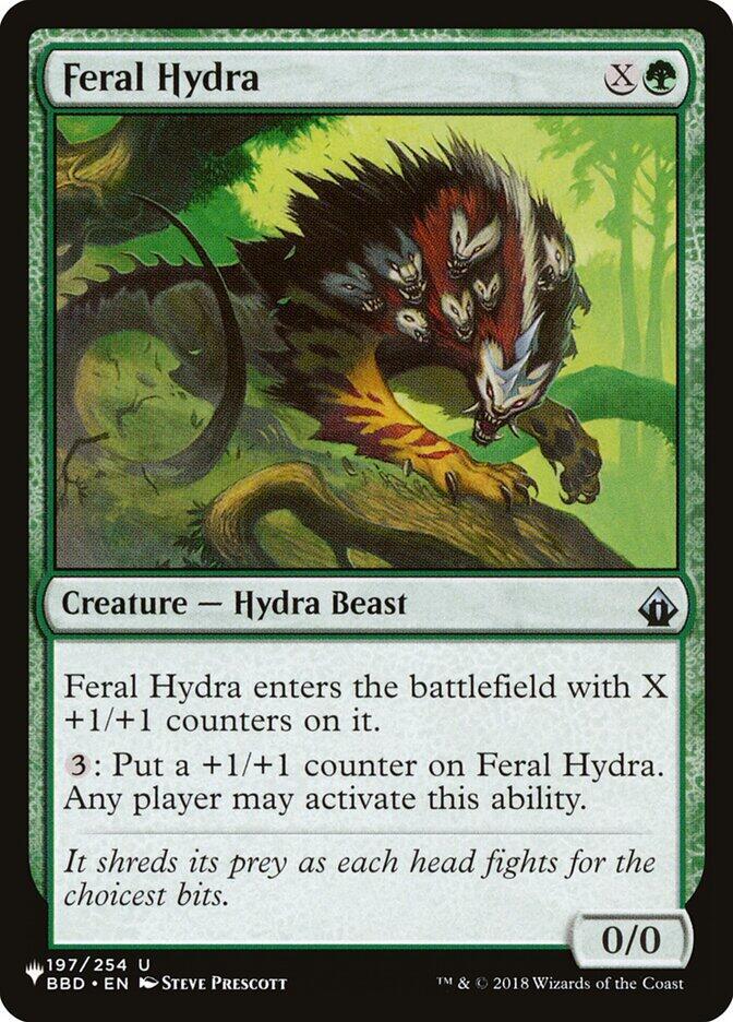 Feral Hydra 197/254 card from The List Reprints