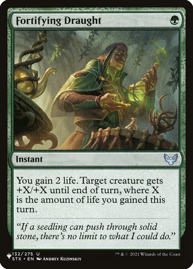 Fortifying Draught 132/275 card from The List Reprints