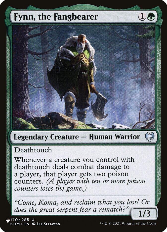 Fynn, the Fangbearer 170/285 card from The List Reprints