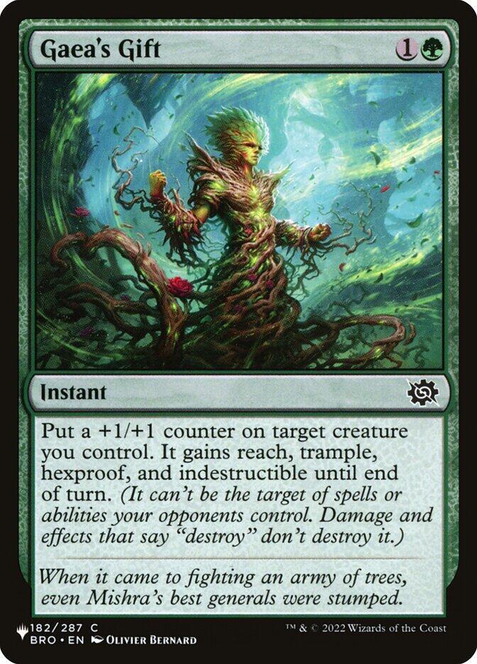 Gaea's Gift 182/012 card from The List Reprints