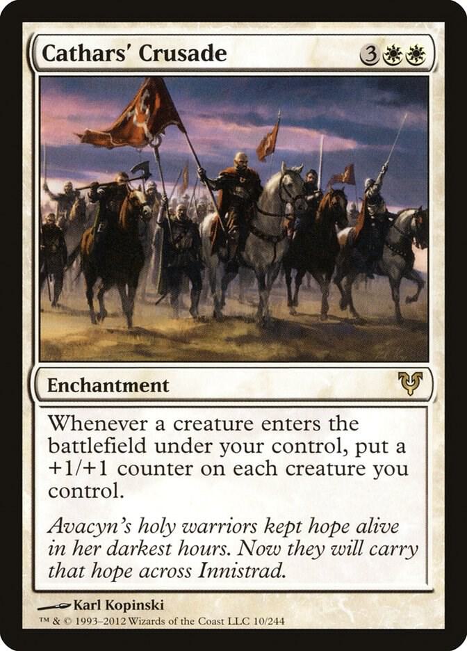 Cathars' Crusade 10 card from Avacyn Restored