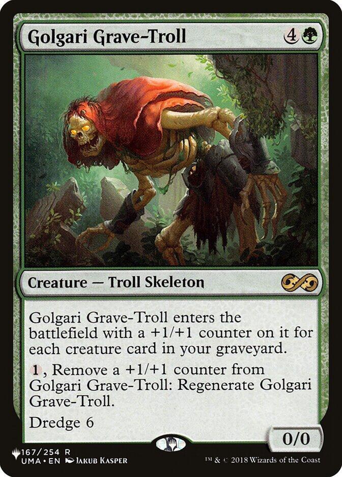 Golgari Grave-Troll 167/254 card from The List Reprints