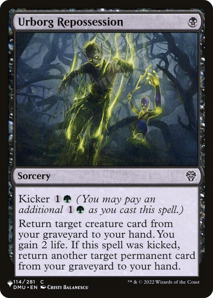 Urborg Repossession 114/281 card from The List Reprints