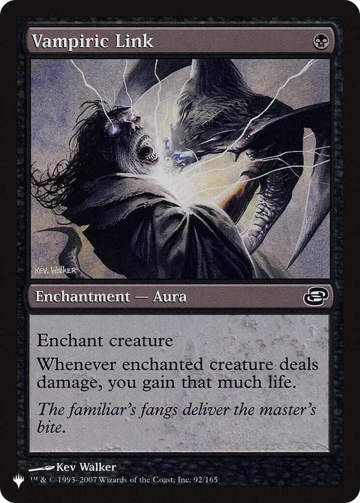 Vampiric Link 92/165 card from The List Reprints