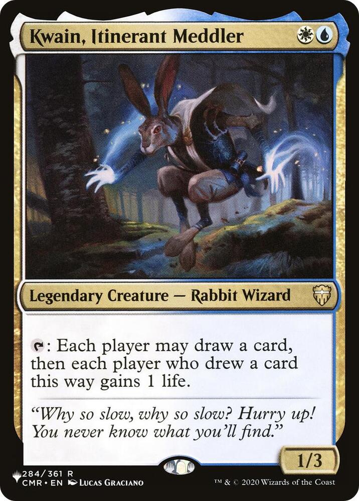 Kwain, Itinerant Meddler 284/361 card from The List Reprints