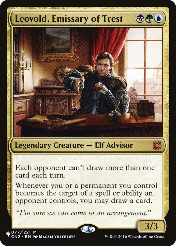 Leovold, Emissary of Trest 077/221 card from The List Reprints
