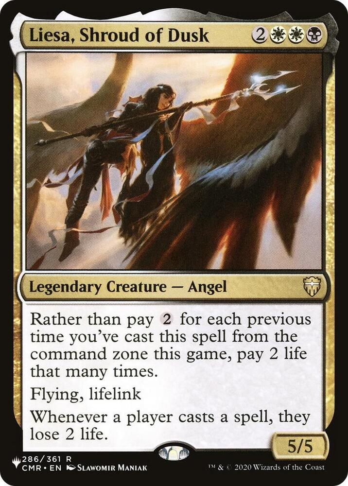 Liesa, Shroud of Dusk 286/361 card from The List Reprints