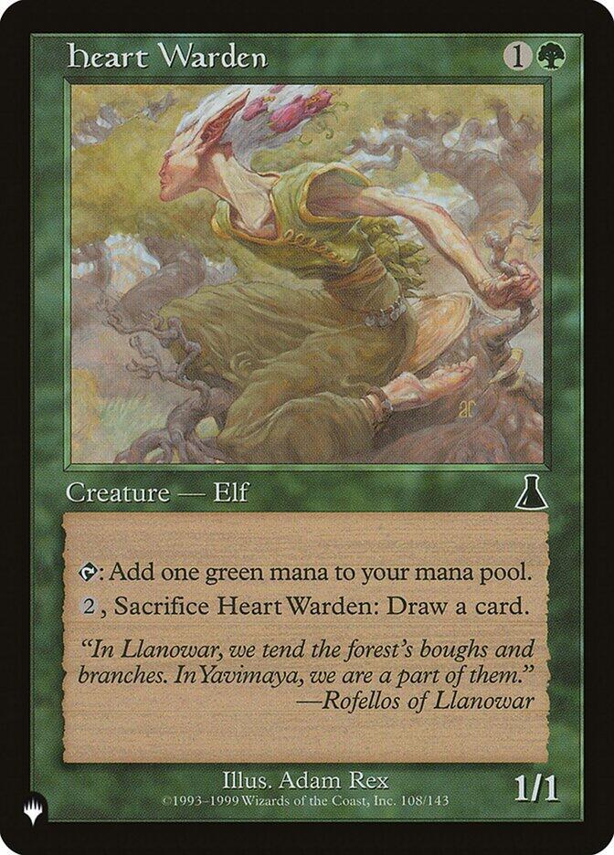 Heart Warden 108/143 card from The List Reprints
