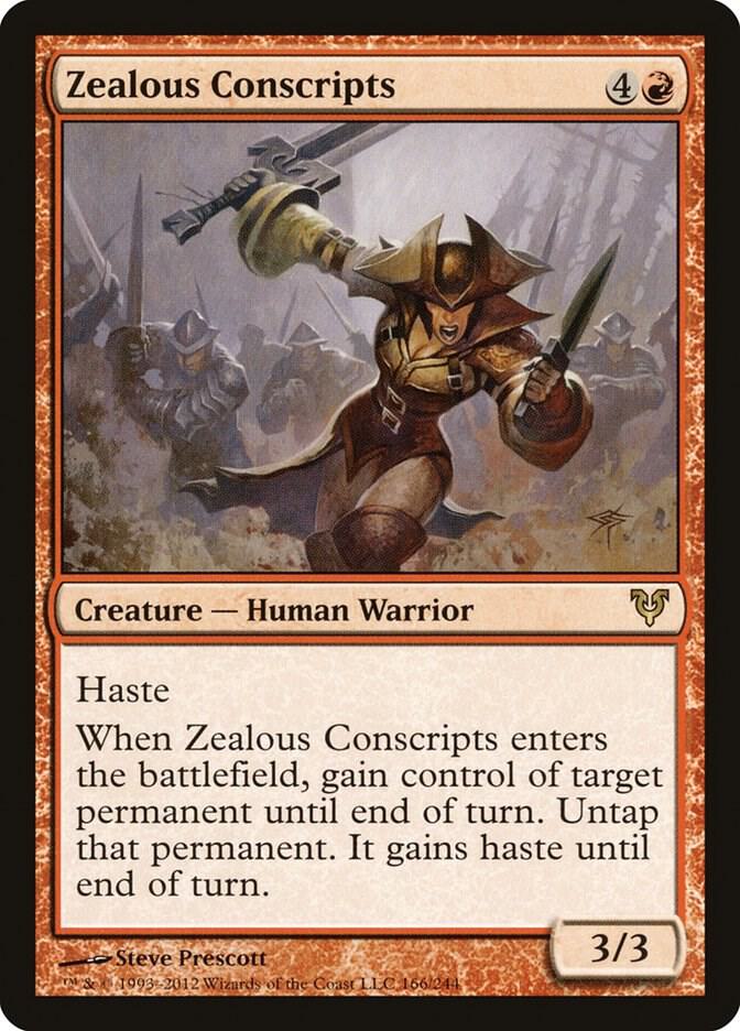 Zealous Conscripts 166 card from Avacyn Restored