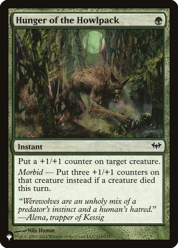 Hunger of the Howlpack 119/158 card from The List Reprints