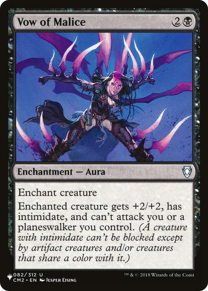 Vow of Malice 082/312 card from The List Reprints