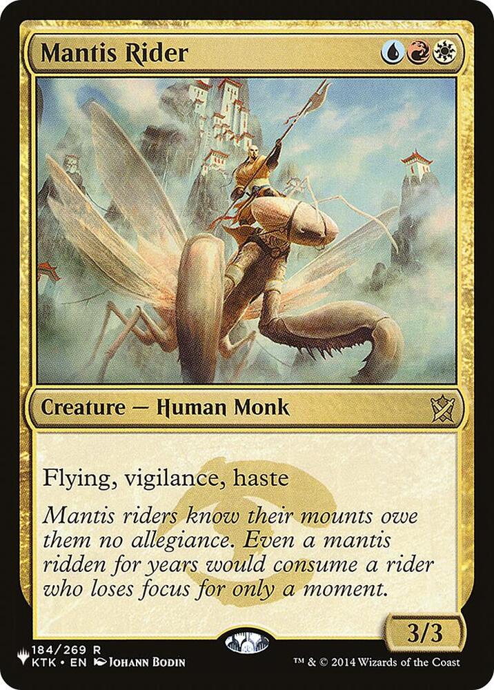 Mantis Rider 184/269 card from The List Reprints
