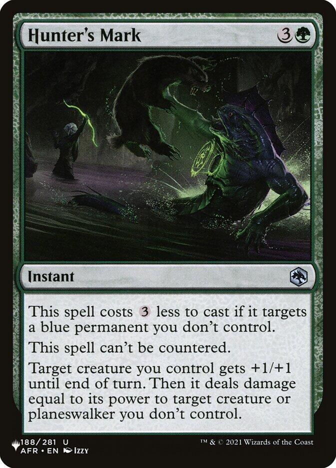 Hunter's Mark 188/281 card from The List Reprints