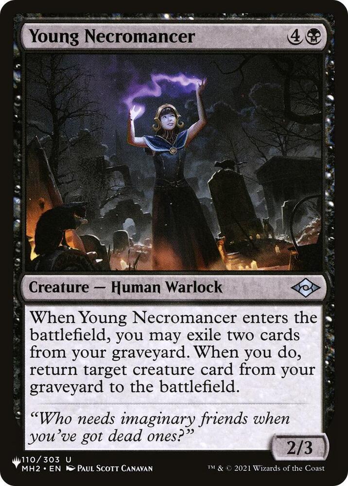 Young Necromancer 110/303 card from The List Reprints