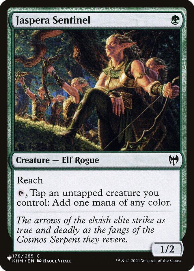 Jaspera Sentinel 178/285 card from The List Reprints