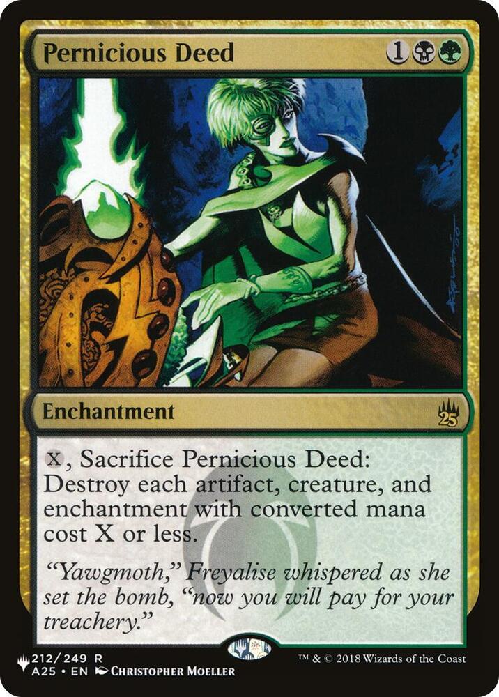 Pernicious Deed 212/249 card from The List Reprints