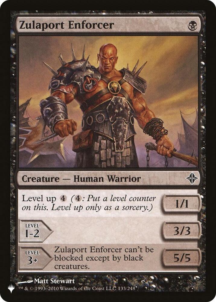 Zulaport Enforcer 133/248 card from The List Reprints