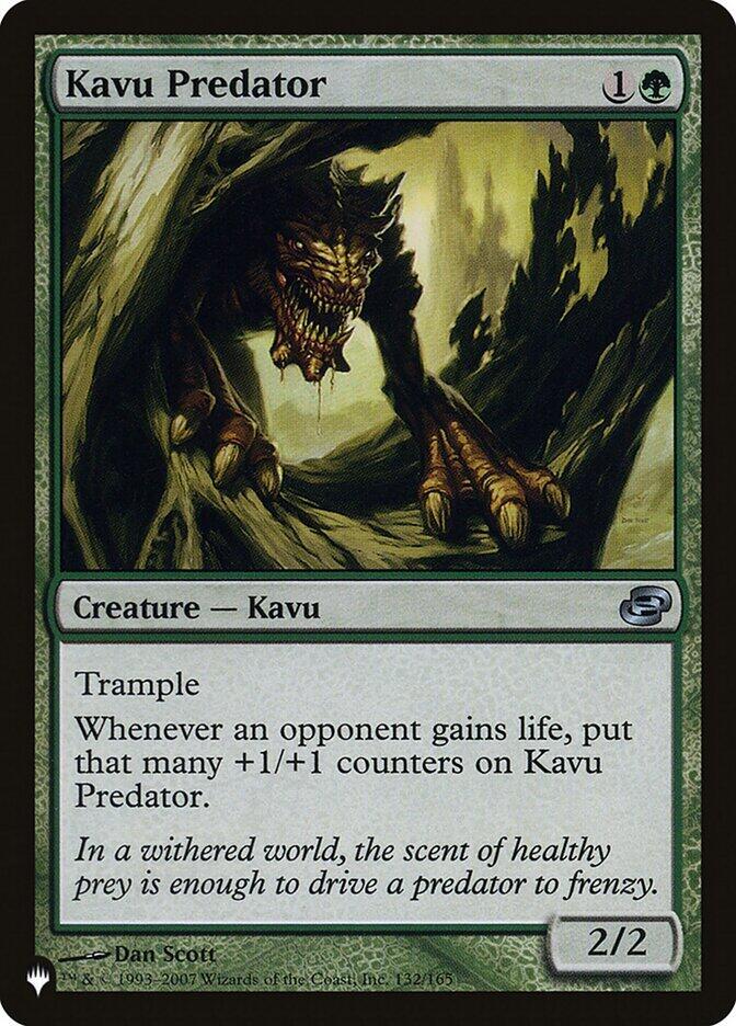 Kavu Predator 132/165 card from The List Reprints