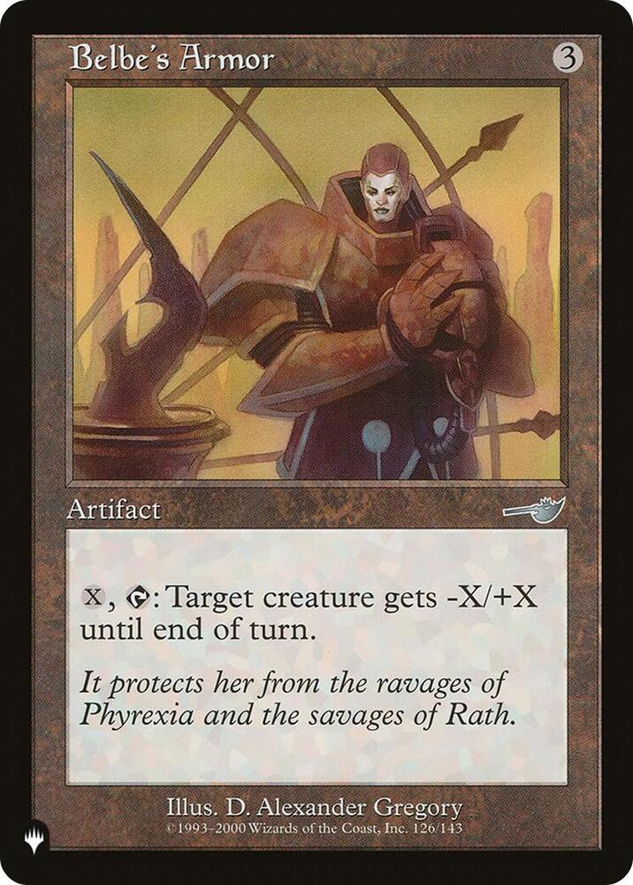 Belbe's Armor 126/143 card from The List Reprints