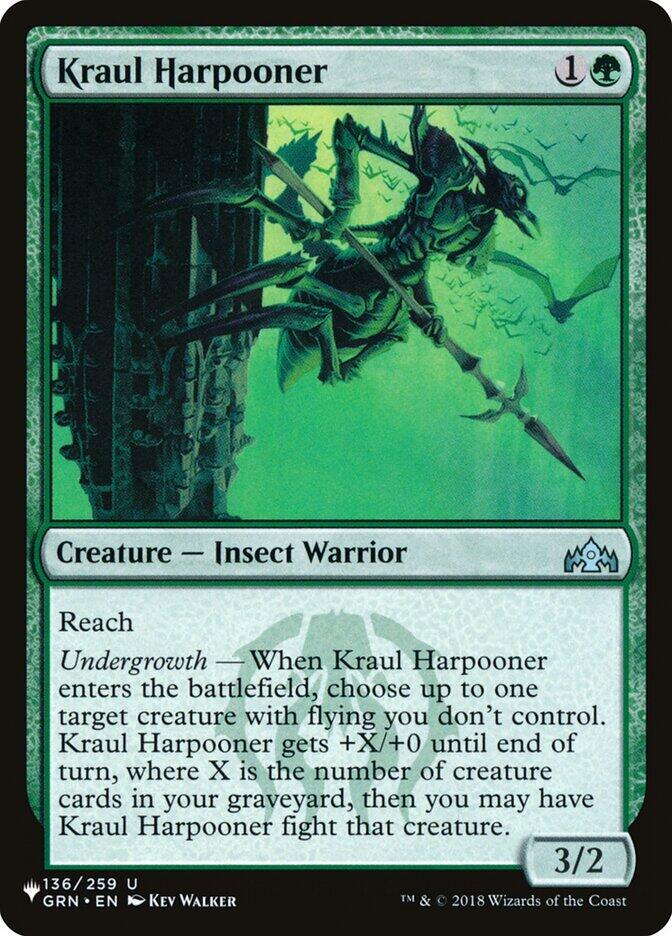 Kraul Harpooner 136/259 card from The List Reprints