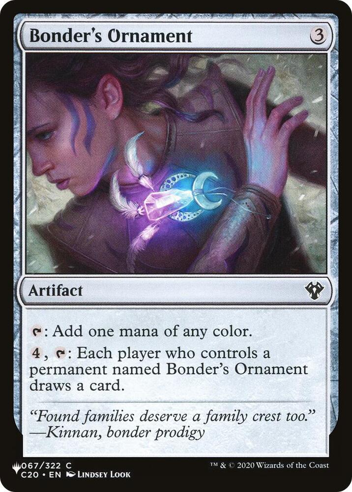 Bonder's Ornament 067/322 card from The List Reprints