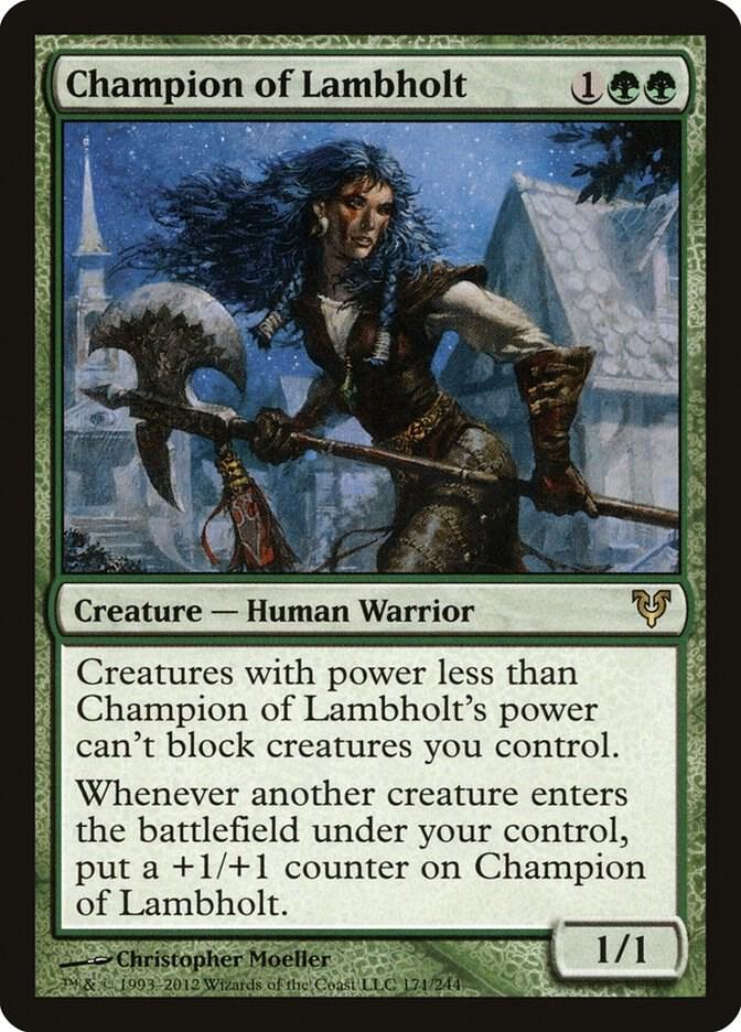 Champion of Lambholt 171 card from Avacyn Restored