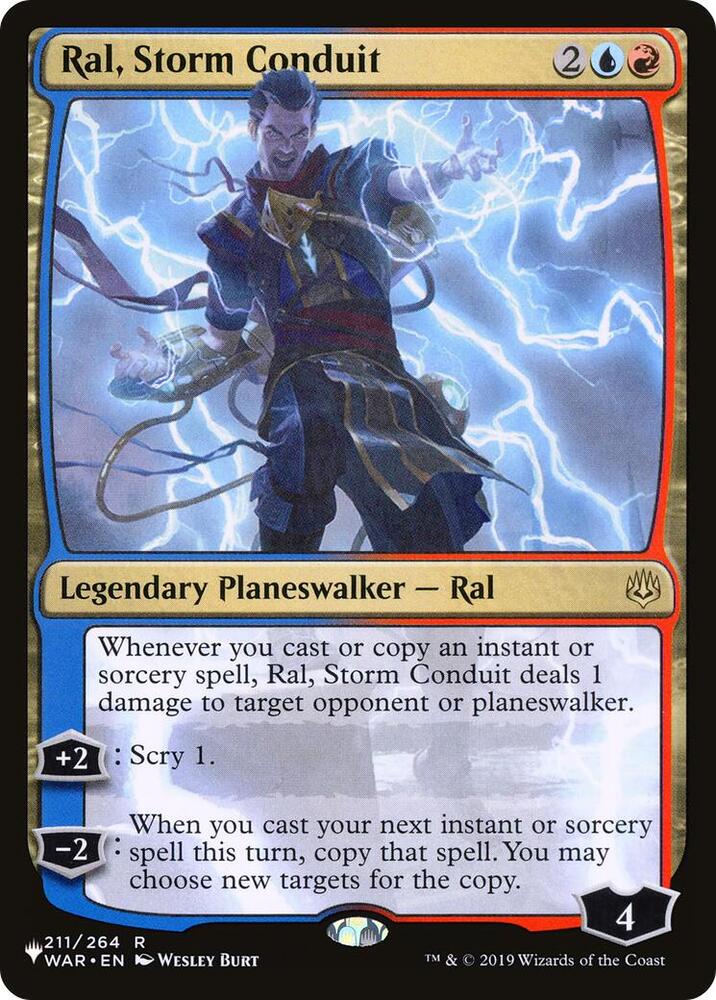 Ral, Storm Conduit 211/264 card from The List Reprints