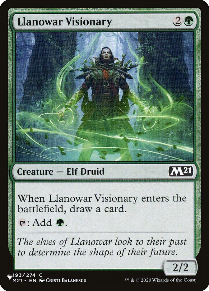 Llanowar Visionary 193/274 card from The List Reprints