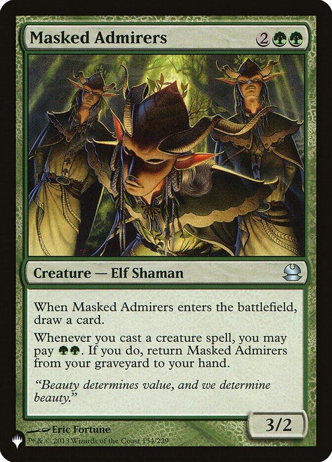 Masked Admirers 154/229 card from The List Reprints