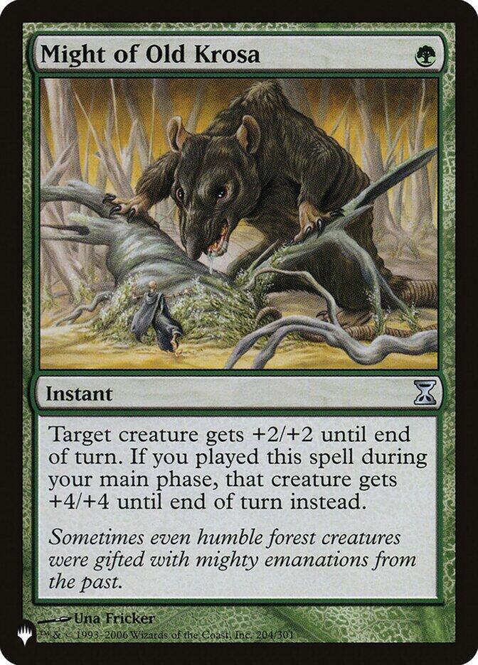 Might of Old Krosa 204/301 card from The List Reprints