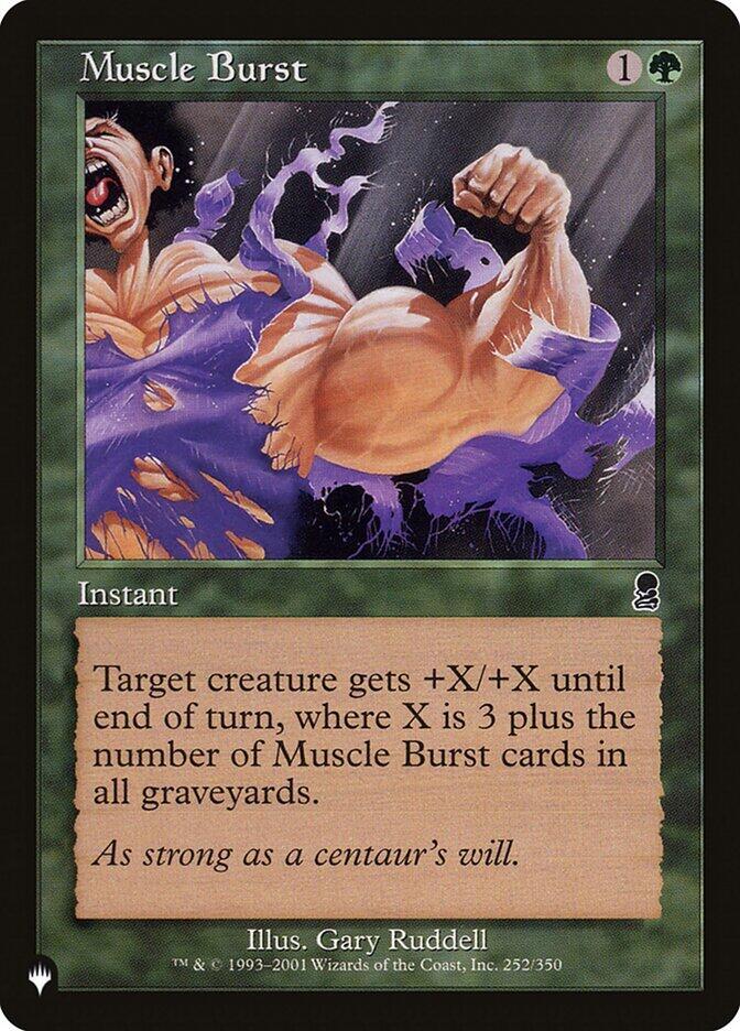Muscle Burst 252/350 card from The List Reprints
