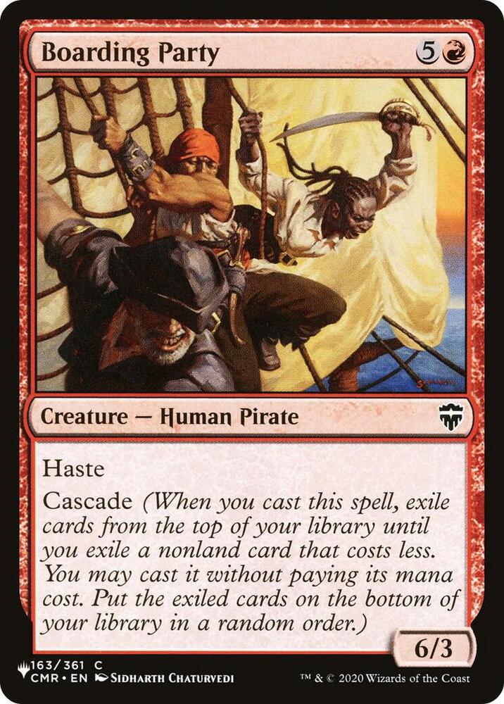 Boarding Party 163/361 card from The List Reprints