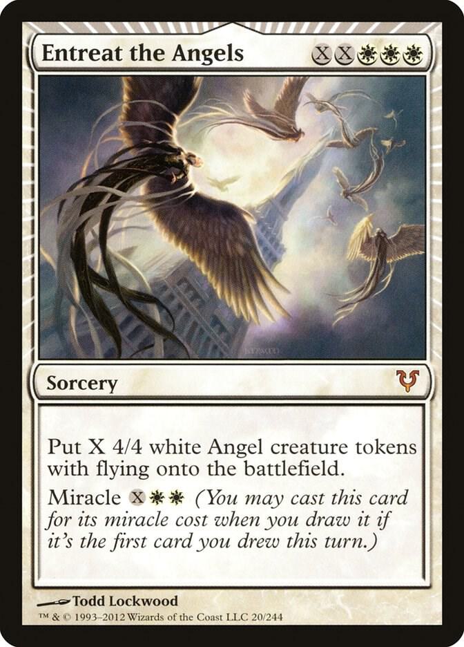 Entreat the Angels 20 card from Avacyn Restored