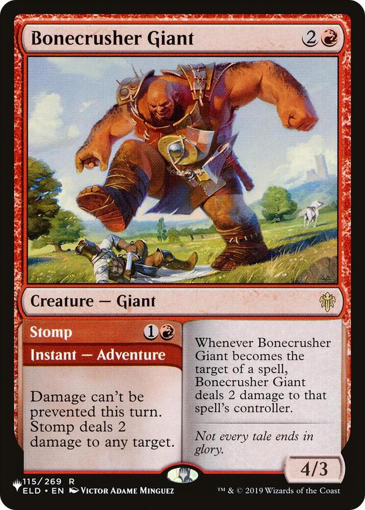 Bonecrusher Giant 115/269 card from The List Reprints