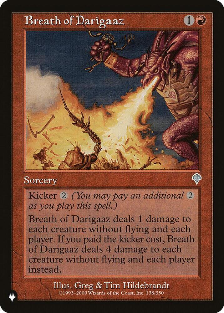 Breath of Darigaaz 138/350 card from The List Reprints