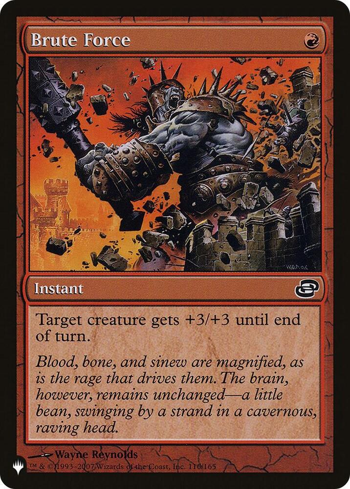 Brute Force 116/165 card from The List Reprints