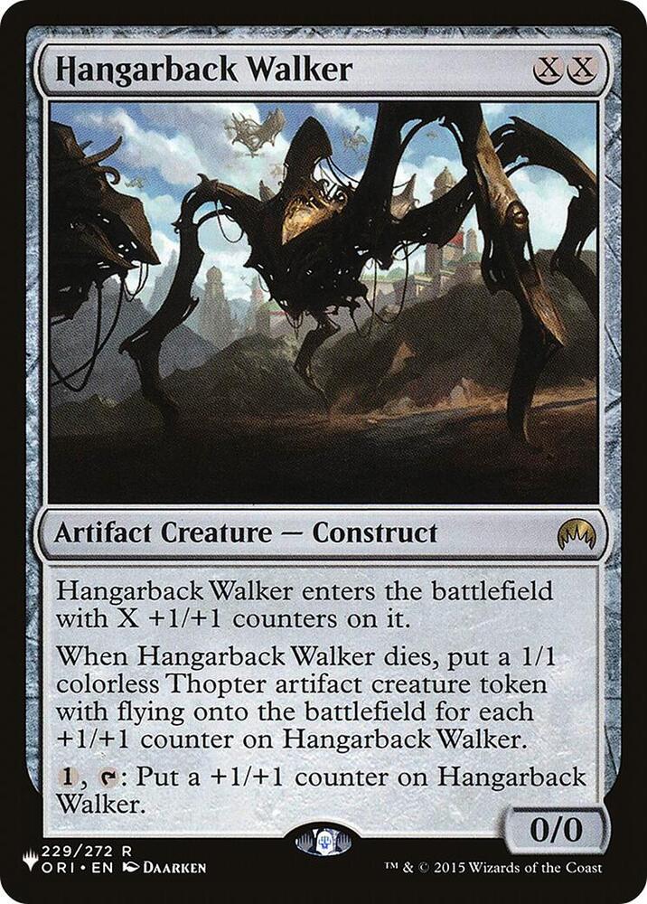 Hangarback Walker 229/272 card from The List Reprints
