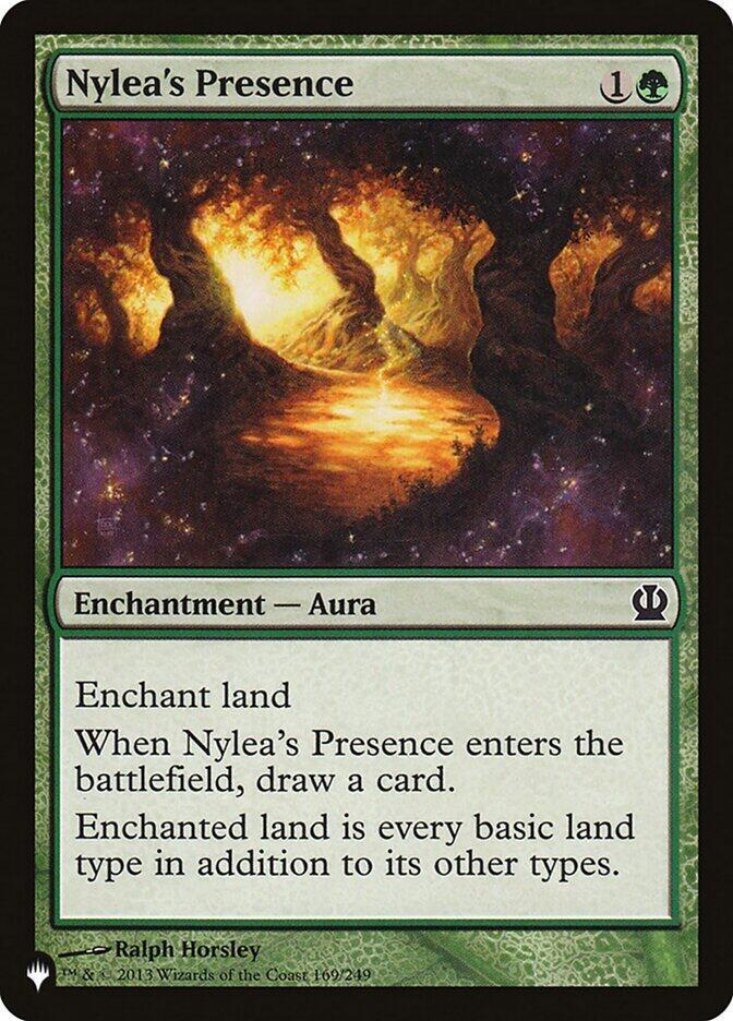 Nylea's Presence 169/249 card from The List Reprints