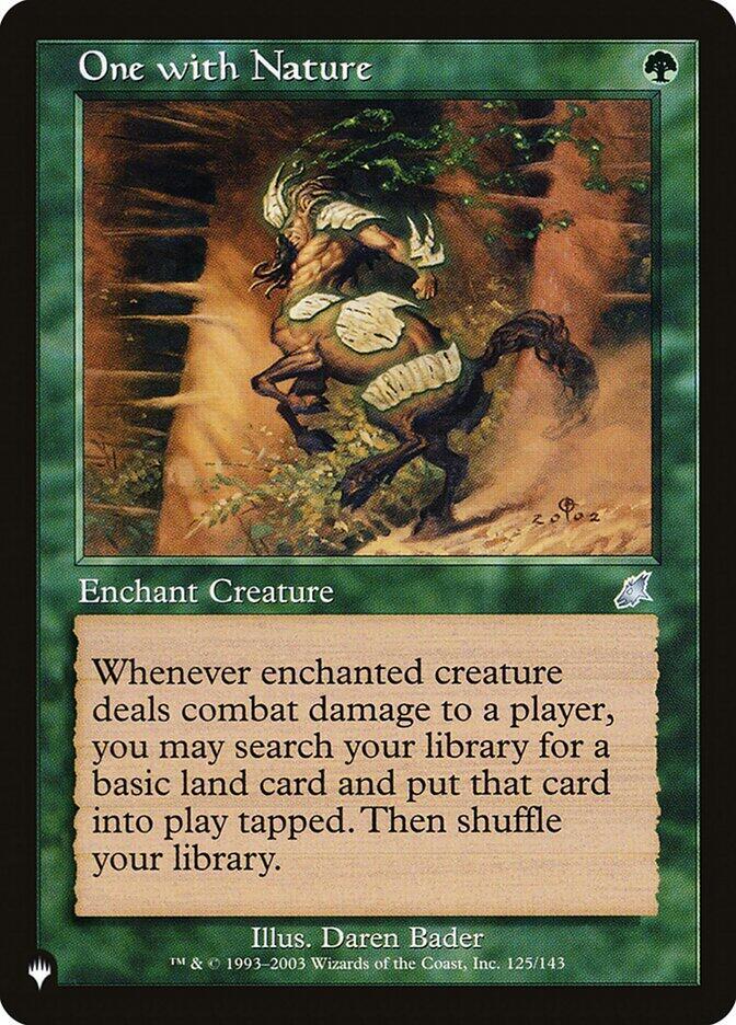 One with Nature 125/143 card from The List Reprints