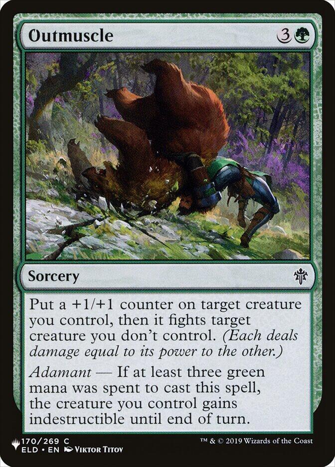 Outmuscle 170/269 card from The List Reprints