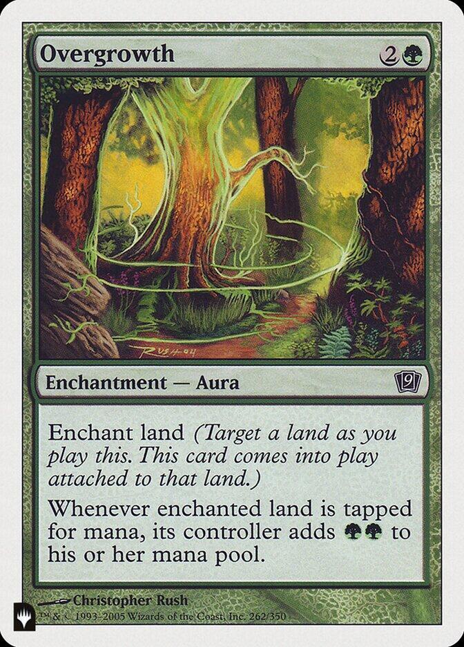 Overgrowth 262/350 card from The List Reprints