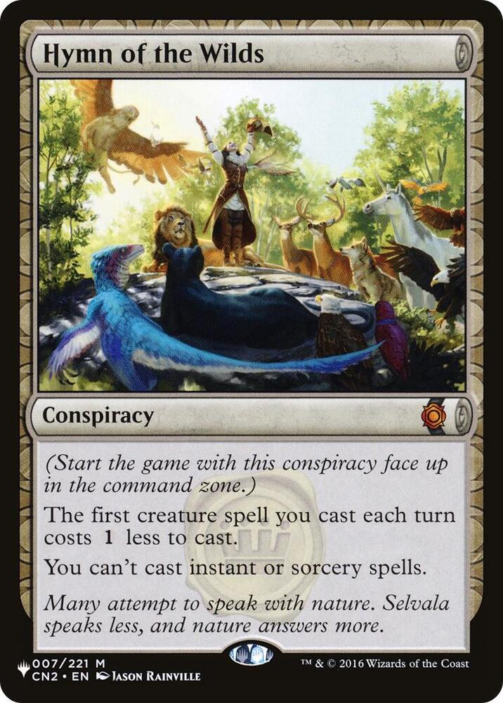 Hymn of the Wilds 007/221 card from The List Reprints