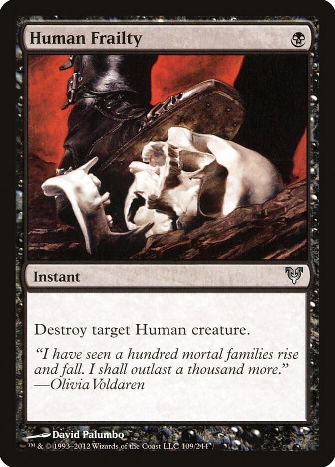 Human Frailty 109 card from Avacyn Restored