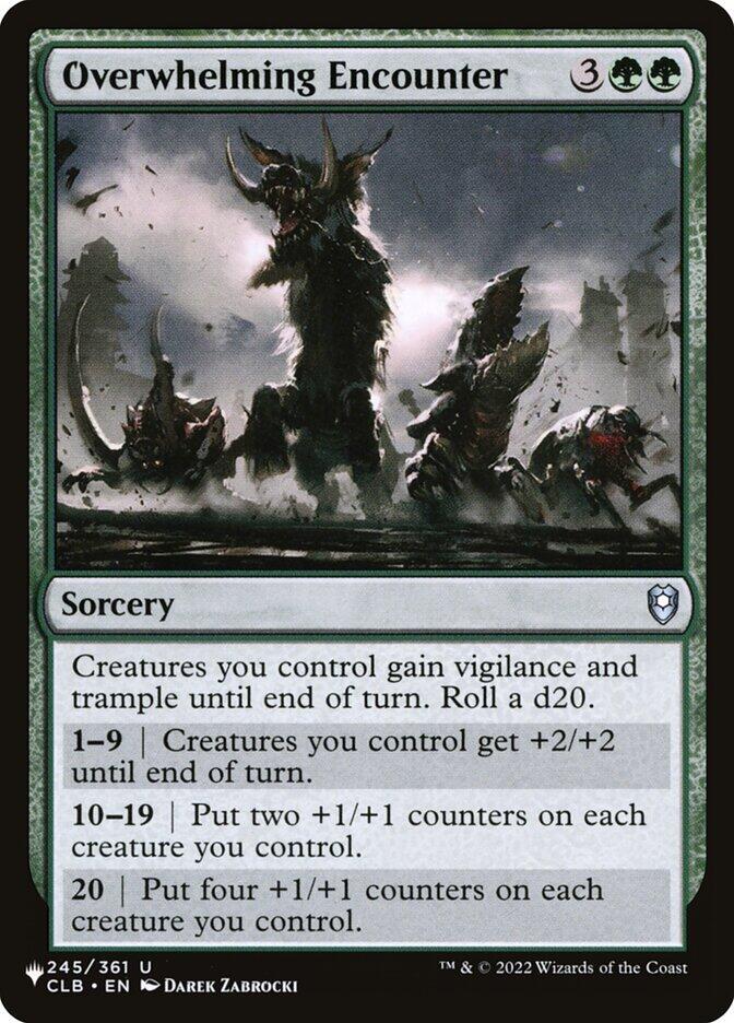 Overwhelming Encounter 245/361 card from The List Reprints