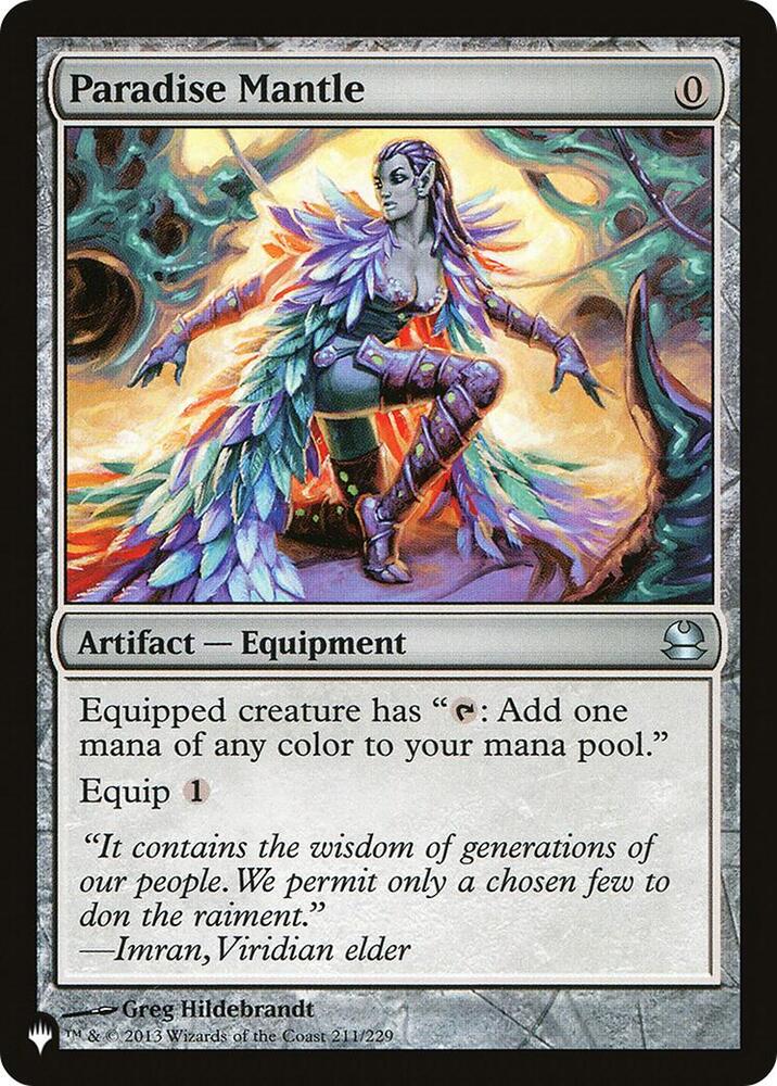 Paradise Mantle 211/229 card from The List Reprints