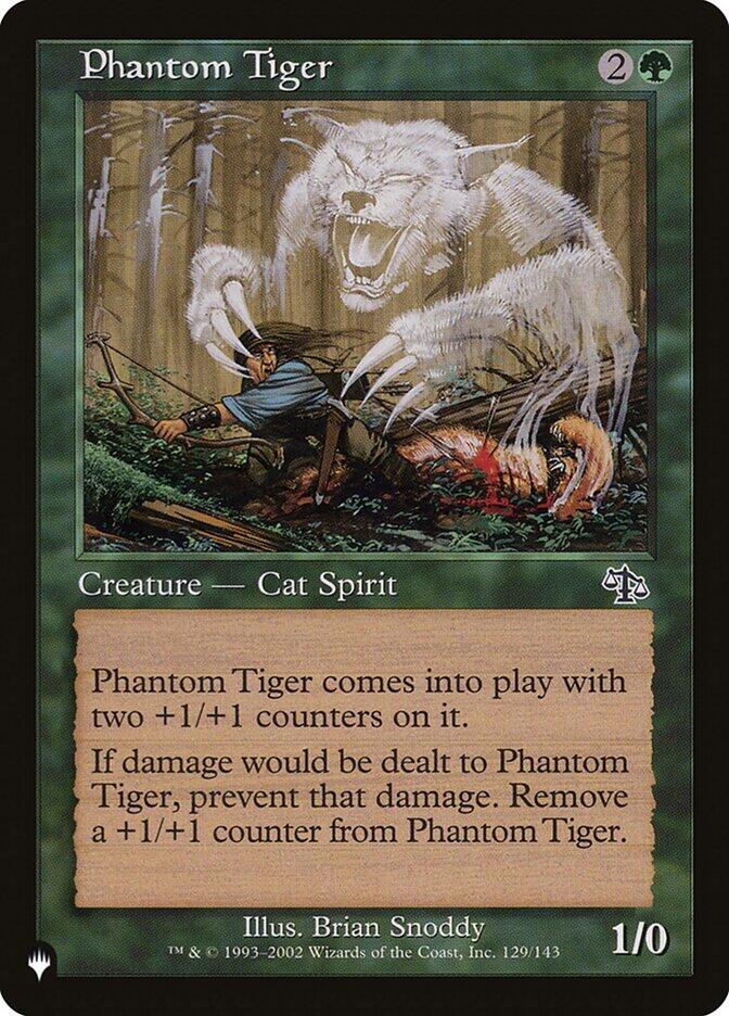 Phantom Tiger 129/143 card from The List Reprints