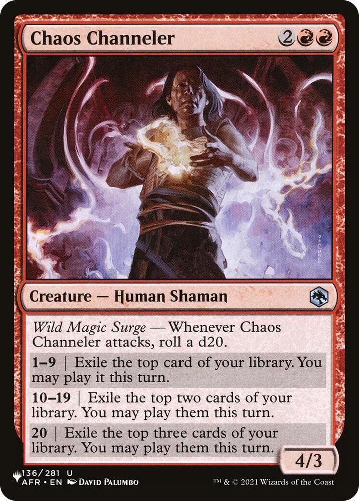Chaos Channeler 136/281 card from The List Reprints