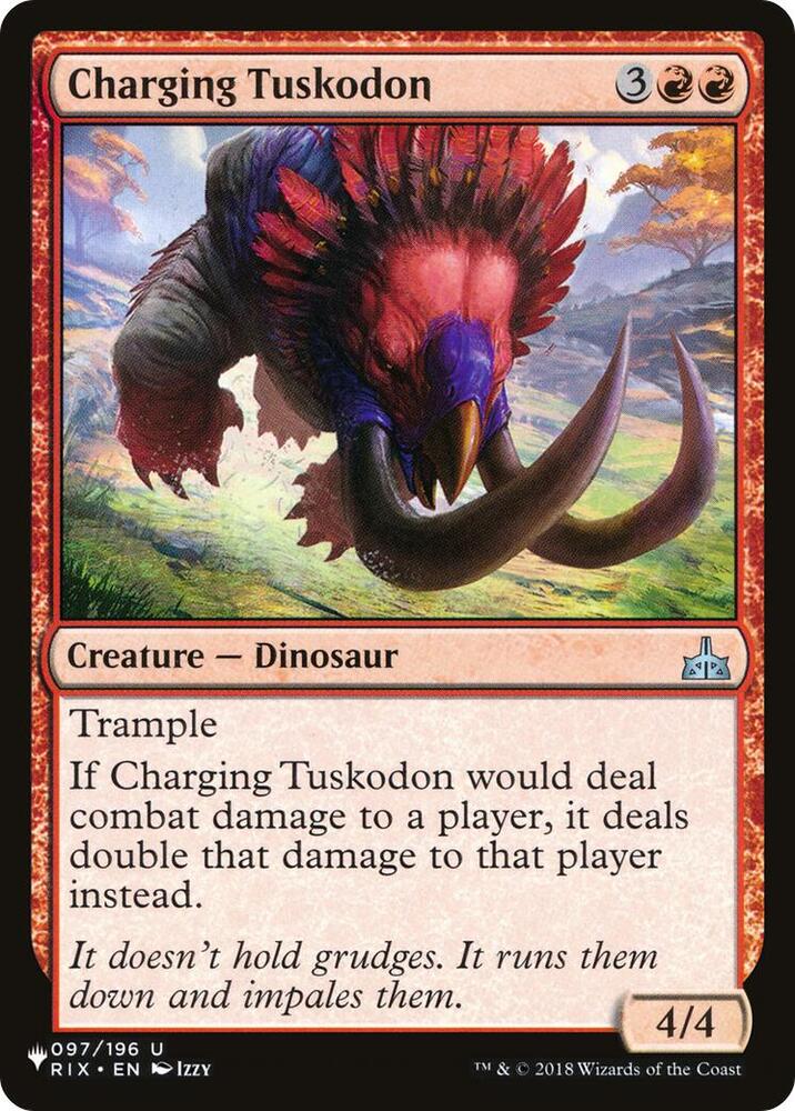 Charging Tuskodon 097/196 card from The List Reprints